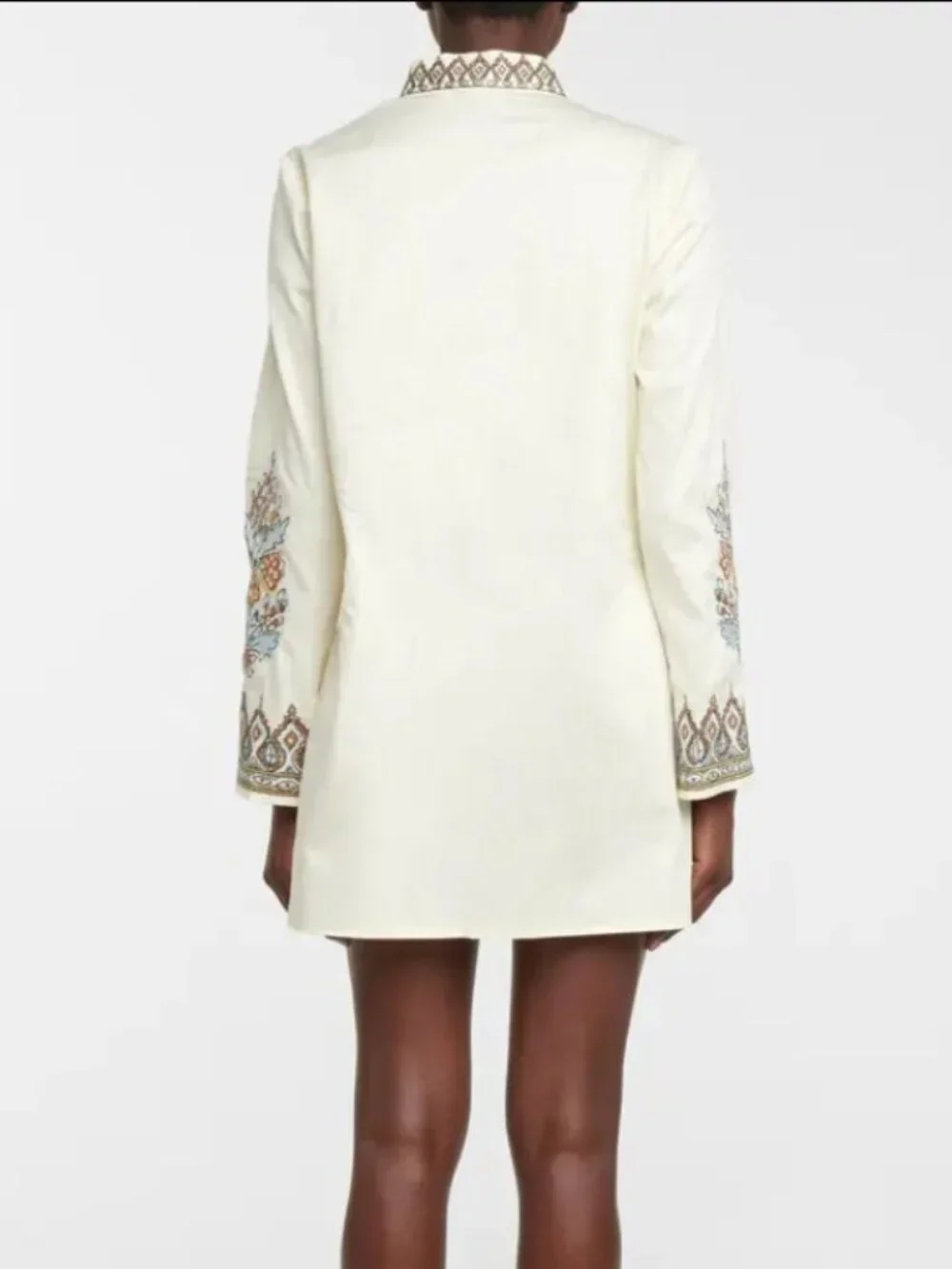 Tory Burch Embroidered Cotton Tunic Mini Size XL